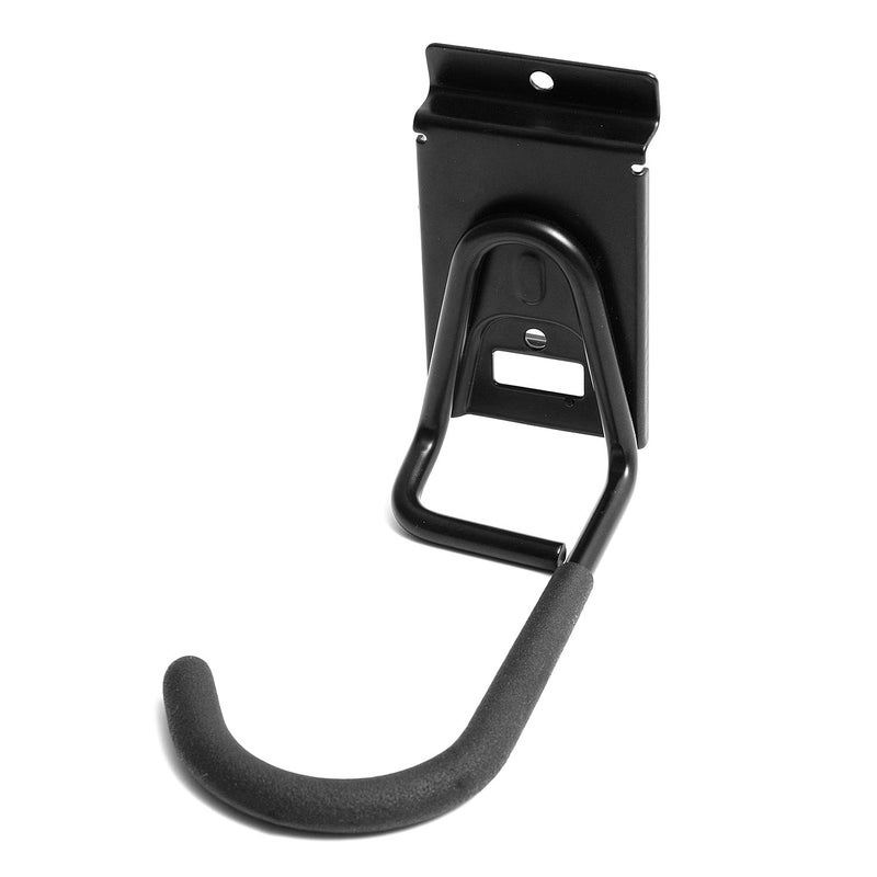 HOSKO Slatwall Bike Hooks, Heavy Duty Bicycle Hangr with PVC Coating, Wall Mount Vertical Bicycle Storage Rack (2 Pack, Black) - Image 2